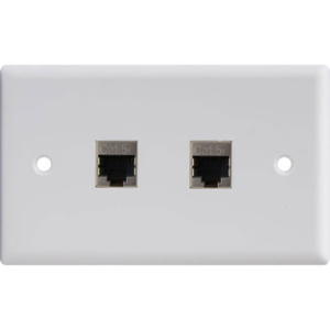 格芬  Gefen Dual CAT5 Wallplate White   双CAT5壁板