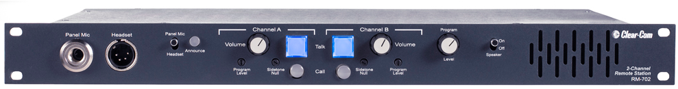 Clear-Com  RM-702 双声道耳机/音箱远程站