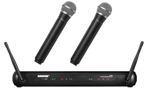 舒尔 Shure SVX88/PG58 一拖二无线手持话筒