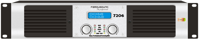 蜚声 Famousound 7206 620w纯后级专业音响功放