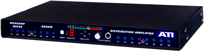 ATI    DA2016-2  双1x8模拟音频分配放大器
