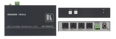 克莱默 Kramer VS-202YC  S-视频 切换器& 分配放大器