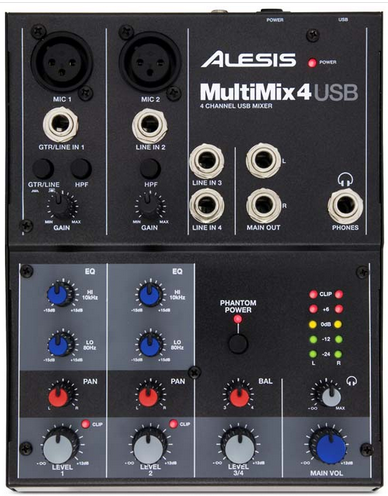 ALESIS MULTIMIX 4 USB 带效果器usb调音台