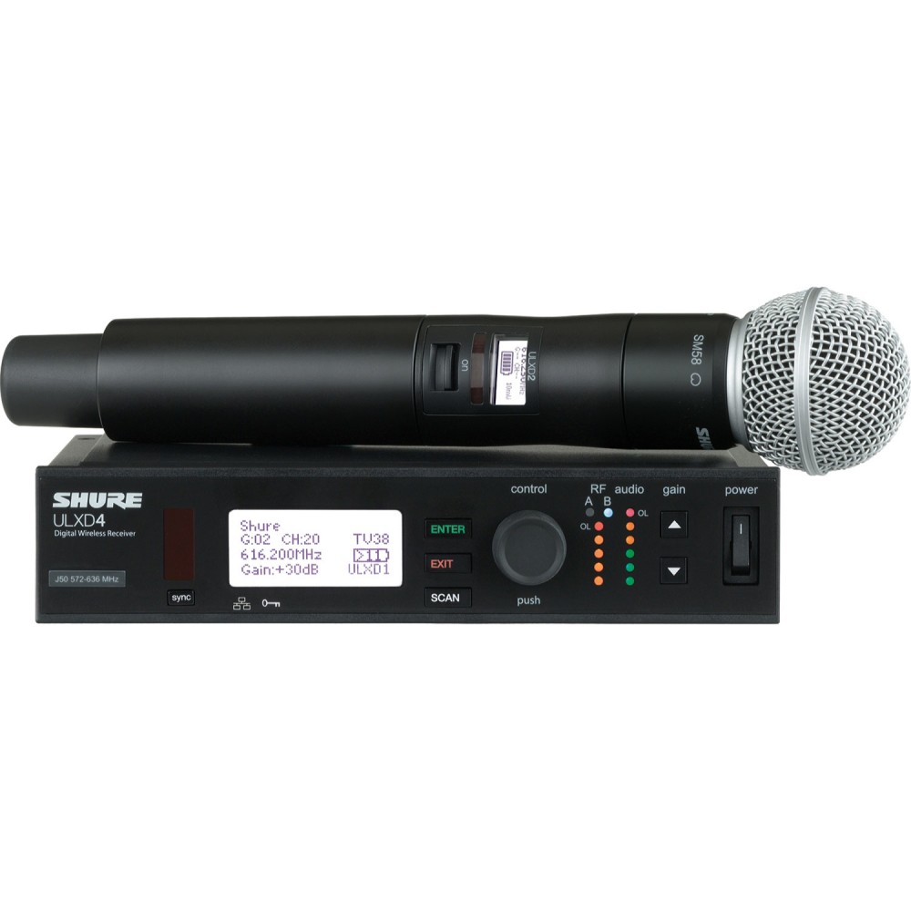 舒尔 SHURE ULXD24/SM58 无线数字话筒（心形）
