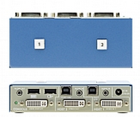 克莱默 Kramer K202B 安全的2端口DVI-I KVM 切换器