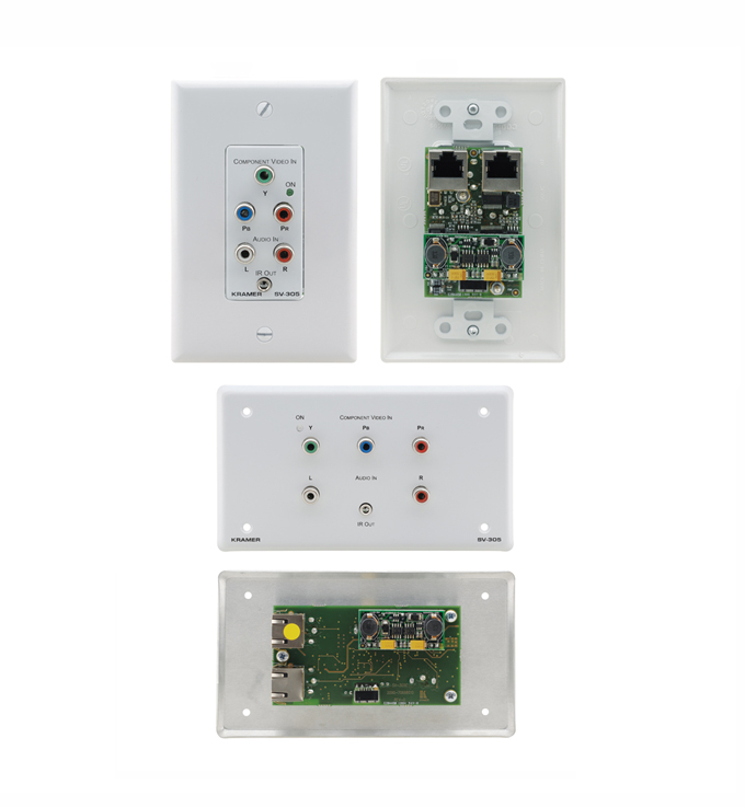 克莱默 Kramer SV-305 分量视频，立体声音频 & IR墙插