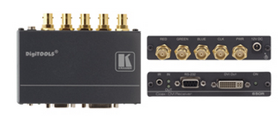 克莱默 Kramer 650R DVI，双向RS-232和红外同轴线接收器