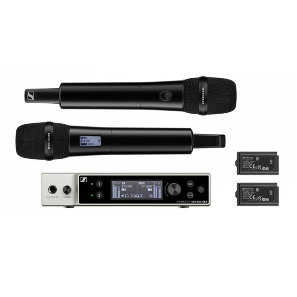 森海塞尔 SENNHEISER EW-DX 845-S双通道数字无线手持套装（超心形）