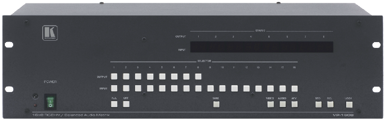 Kramer VP-1608 RGBHV / 平衡立体声音频矩阵切换器