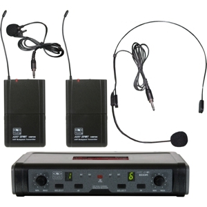 Galaxy Audio ECDR/38SV ECD无线系统的领夹式和头戴式麦克风