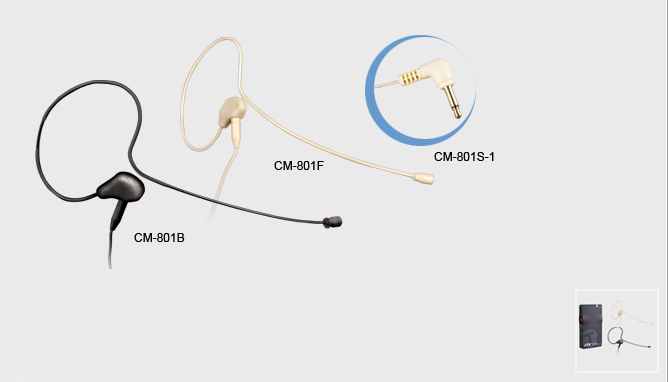 JTS CM-801F/CM-801B/CM-801S  单耳挂全指向性麦克风