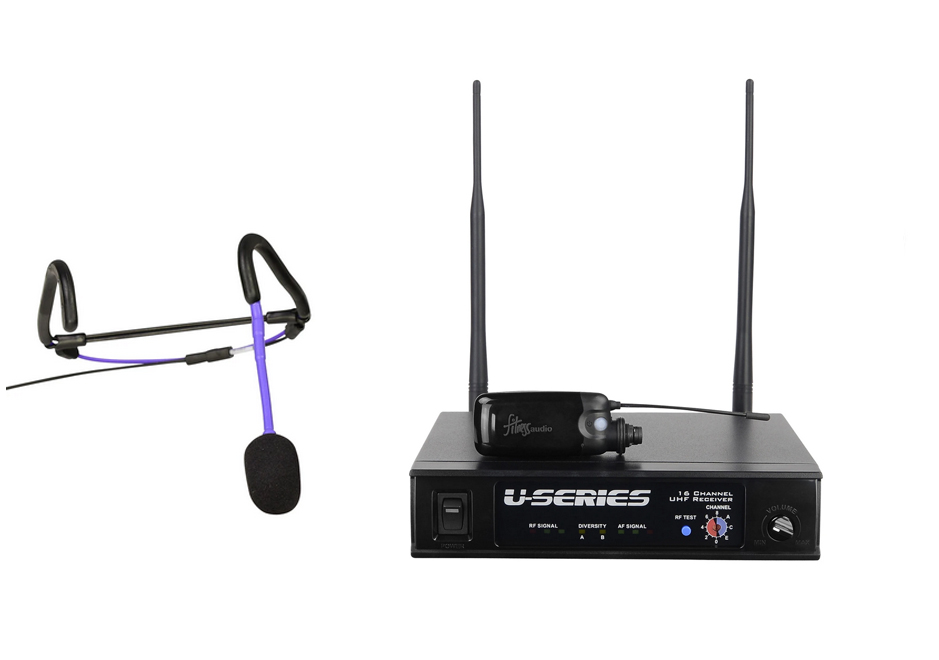 Emics NQA-5-PT/FA SDR5616/MT-U8 运动头戴话筒套装（迷你腰包发射器）