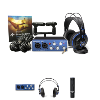 PreSonus AUDIOBOX STEREO USB立体声硬件和软件记录套件