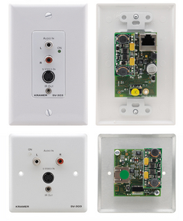 克莱默 Kramer SV-303  s-视频，立体声音频 & IR墙插