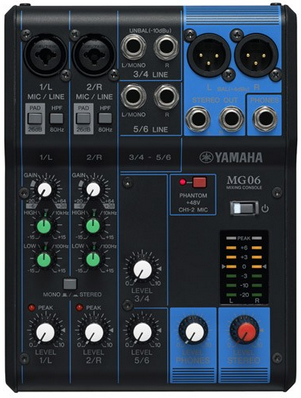 雅马哈 YAMAHA MG06 模拟调音台(不带混响)