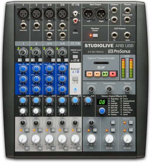 PreSonus StudioLive AR8 USB 8路录音调音台