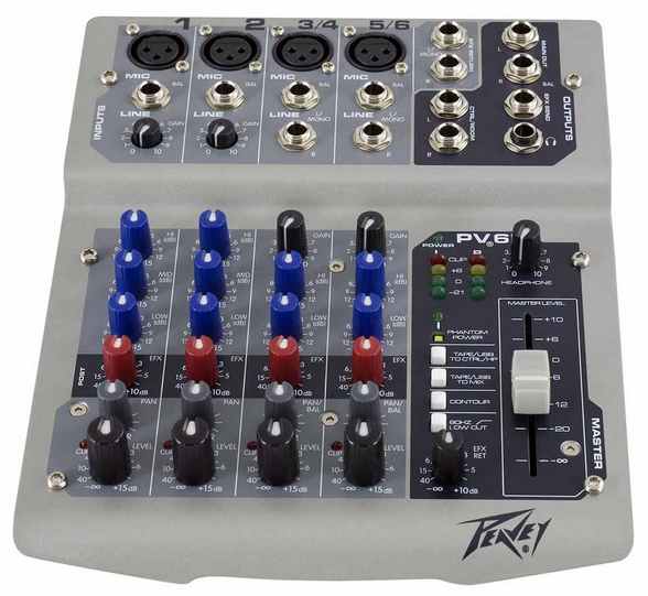 百威 PEAVEY PV6 6路调音台