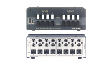 克莱默 Kramer VS-4YC  s-视频和立体声音频切换器