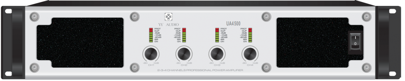 YYAUDIO UA4500 4*500W数字功放