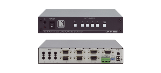 克莱默 Kramer VP-411DS 计算机图像视频 & 立体声音频备份切换器