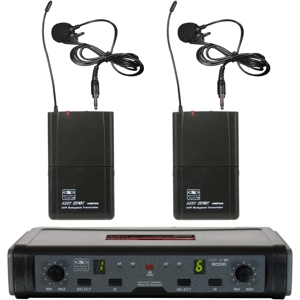 Galaxy Audio  ECDR/38VV ECD无线系统的双领夹式麦克风