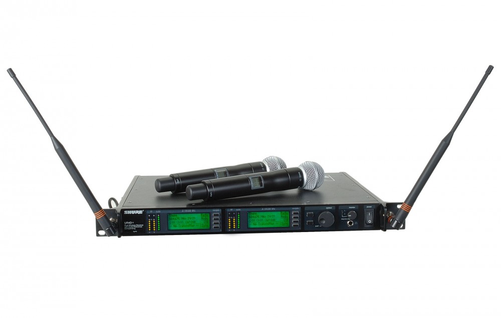 舒尔 SHURE UR24D+/SM58 一拖二无线手持话筒