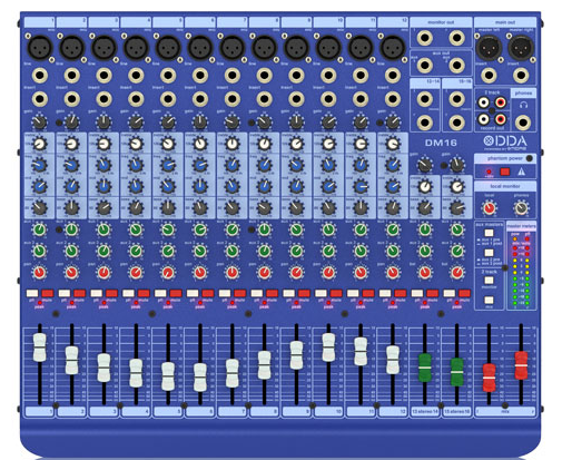 迈达斯 MIDAS DM16 16路模拟调音台