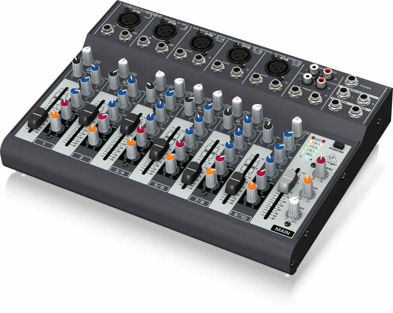 百灵达 BEHRINGER XENYX1002B 通道音频混合器
