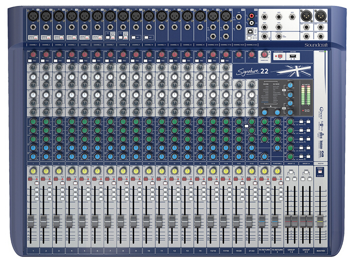 声艺 Soundcraft Signature 22（S22） 22路带效果调音台