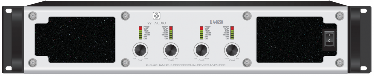 YYAUDIO UA4650 4*650W数字功放