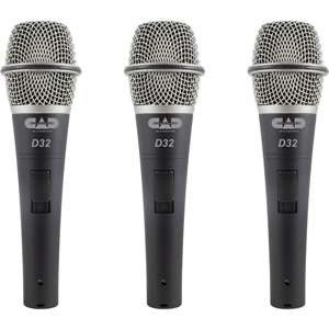 CAD D32  动力声乐话筒（3只装）