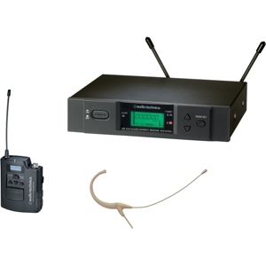 铁三角 Audio-Technica ATW-3192bI-TH 米色无线头戴式麦克风