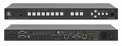 克莱默 Kramer VP-773A 8-输入HDMI与HDBaseT ProScale 演示切换器/倍线器带2K支持和音频功率放大器
