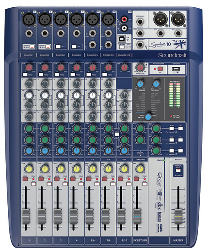 声艺 Soundcraft Signature 10（S10） 10路带效果模拟调音台