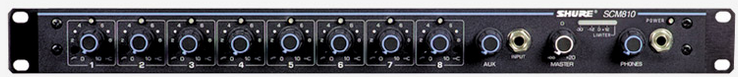 舒尔 SHURE SCM810E 八通道自动混音器