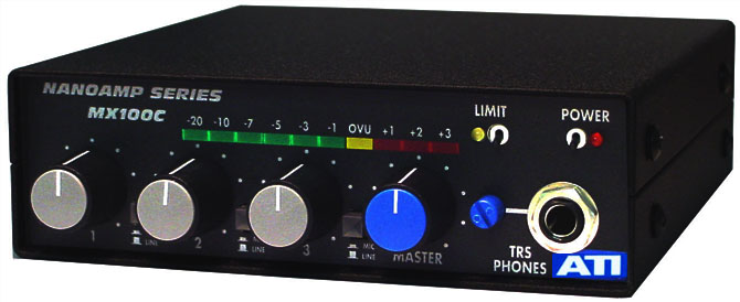 ATI    MX100C  3通道话筒线机切换峰值限幅器