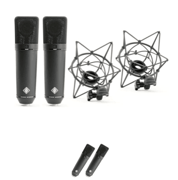 纽曼 Neumann U 87 Ai Stereo 对电容式麦克风（黑色）