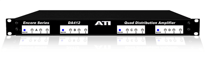 ATI    DA412  四3模拟音频分配放大器