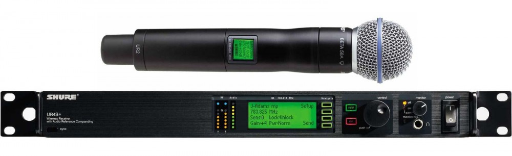 舒尔 SHURE  UR24S+/BETA58 一拖一无线手持话筒