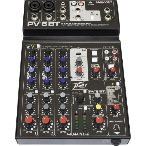 百威 PEAVEY PV 6 BT  6路模拟调音台