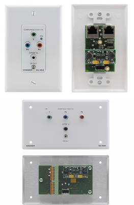 克莱默 Kramer SV-304 分量视频，S/PDIF音频 & IR墙插
