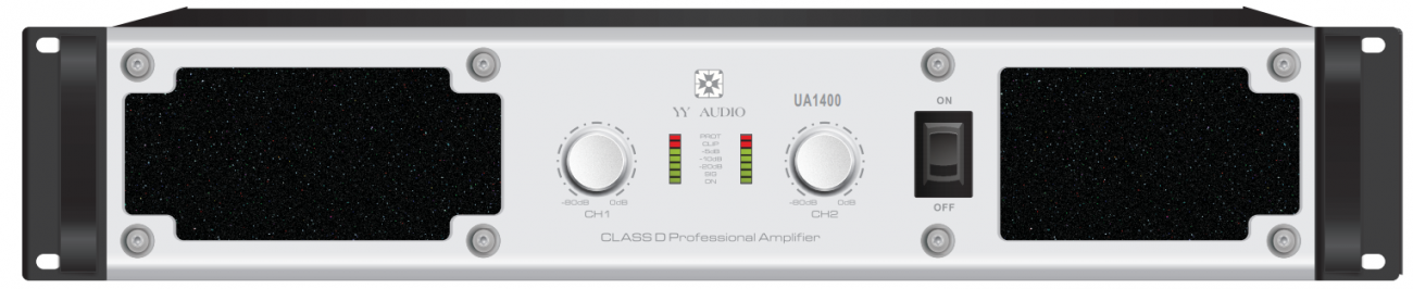 YYAUDIO UA1400 2*700W数字功放