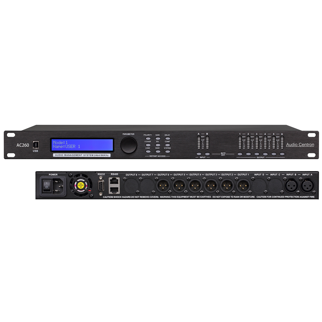 Audio Centron AC260 2进6出数字音频处理器