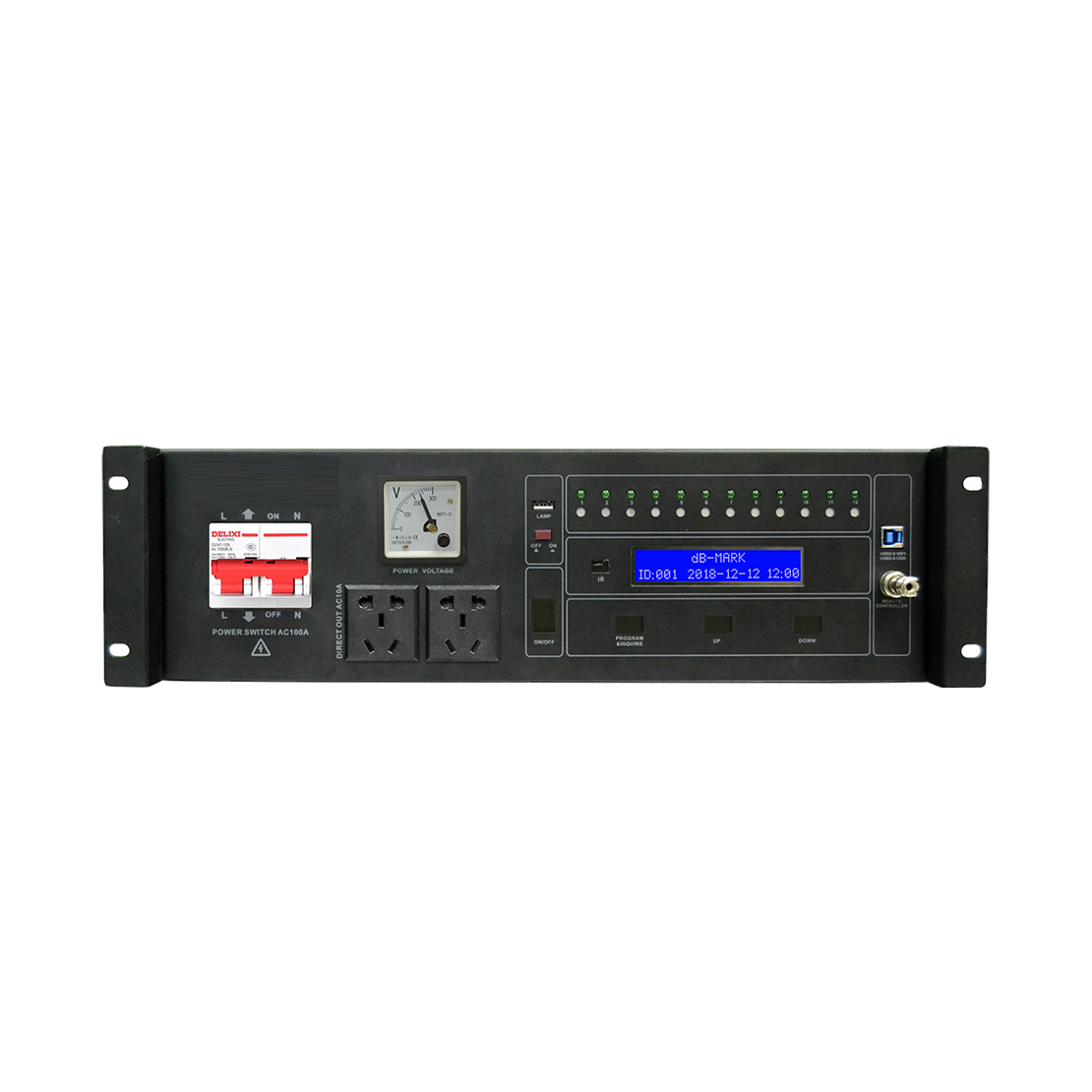 YYAUDIO NPW120F 12路带滤波大功率电源时序器
