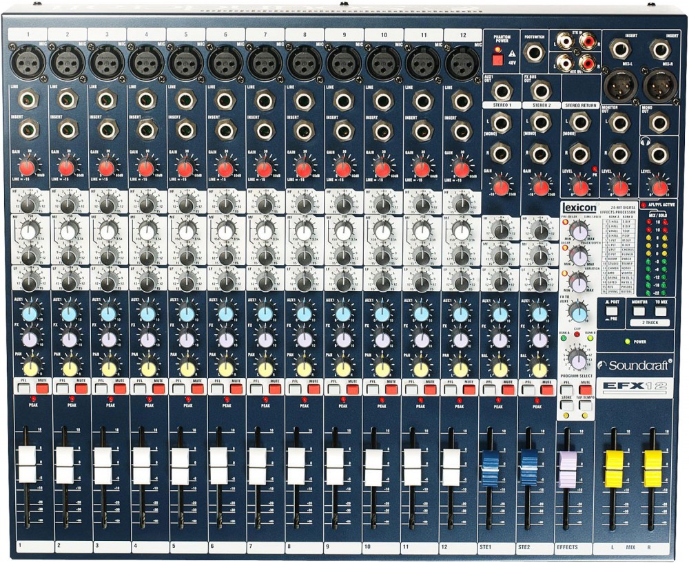 声艺 Soundcraft EFX12 12路模拟调音台