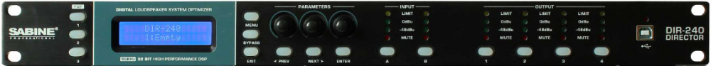赛宾 SABINE DIR240 2进4出音频处理器
