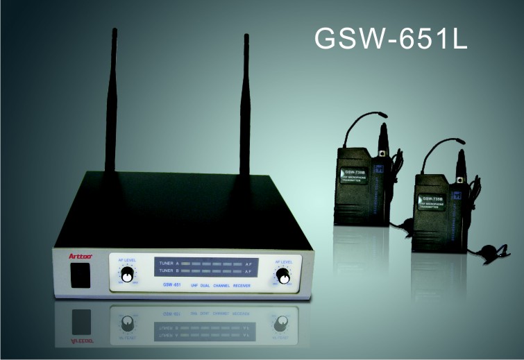 安度 Arttoo GSW-651L UHF双通道无线话筒