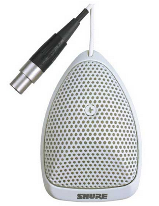 舒尔 Shure MX391W/S  超心形拾音话筒（白色）