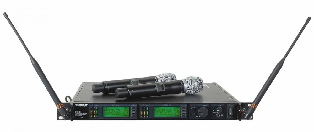 舒尔 SHURE UR24D+/SM86 一拖二无线手持话筒