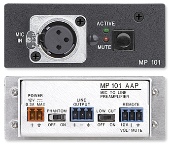 爱思创  Extron  MP 101 AAP 麦克风前置放大器